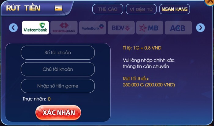 Đổi thưởng tại SanVip Club